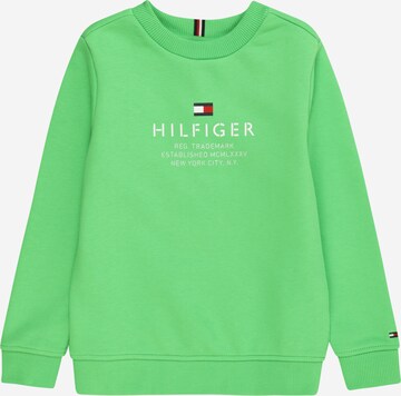 TOMMY HILFIGER Суичър в зелено: отпред