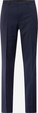 HUGO Red - Slimfit Pantalón de pinzas 'Hesten' en azul: frente