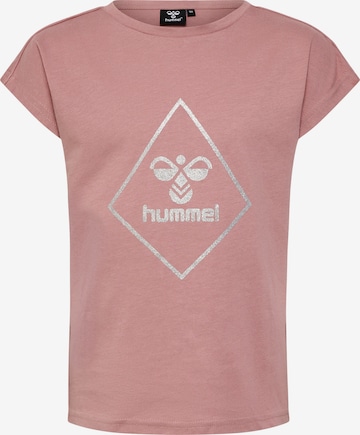 Hummel Shirt in Roze: voorkant