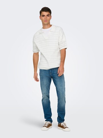 Only & Sons Svetr 'GRAYSON' – bílá