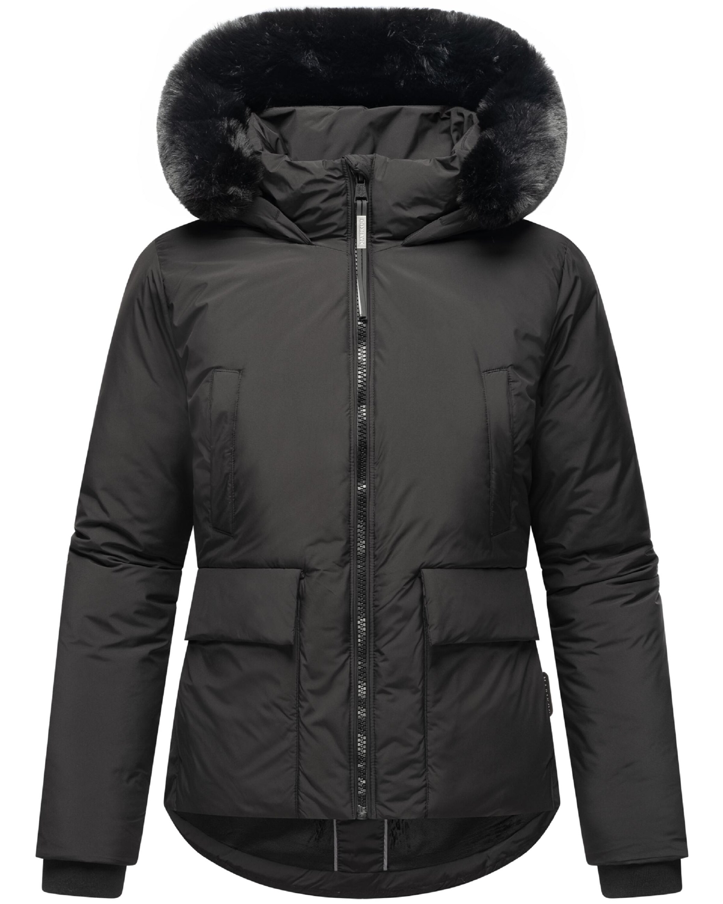 Giacca invernale di MARIKOO in nero: frontale