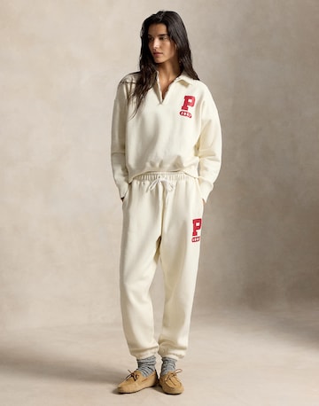 Tapered Pantaloni de la Polo Ralph Lauren pe alb