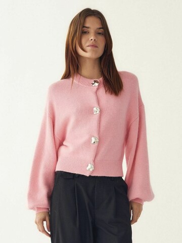 Noella Svetr ' N-Miley Knit Cardigan ' – pink: přední strana