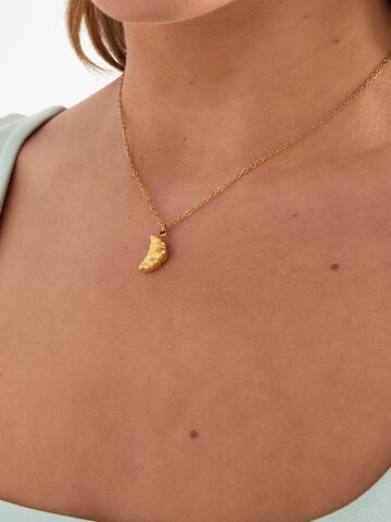 Cala Rose Necklace 'BONJOUR' in Gold