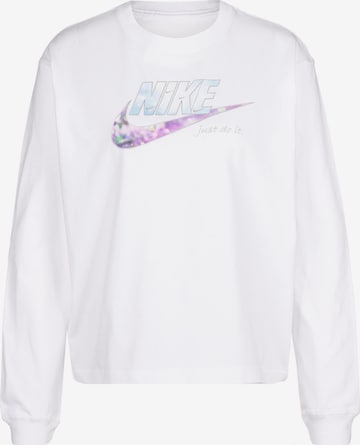 Nike Sportswear Sweatshirt 'Swoosh' in White: front