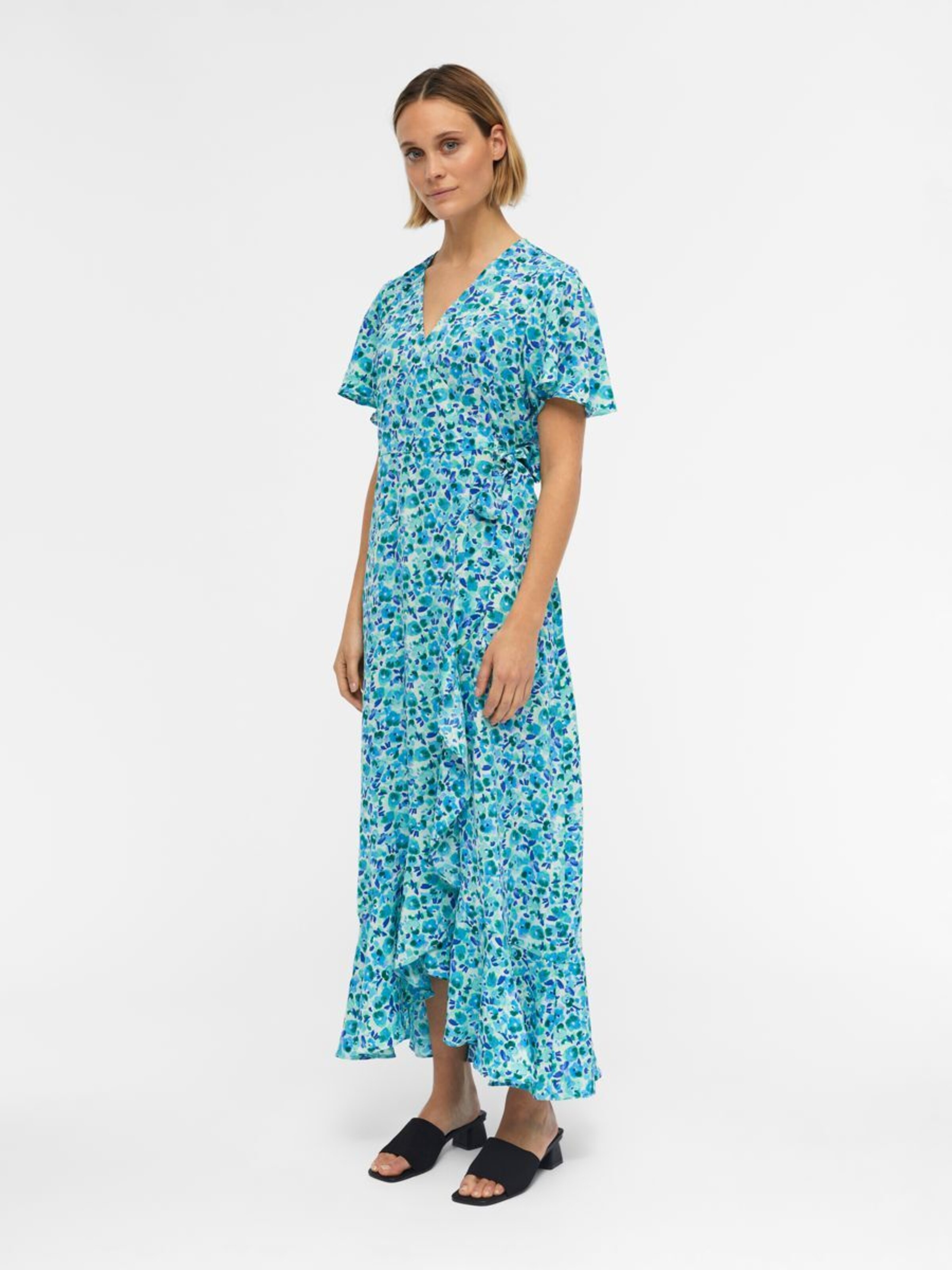 Frauen Kleider OBJECT Kleid in Aqua - RQ71103 Frauen Kleider OBJECT Kleid in Aqua - RQ71103