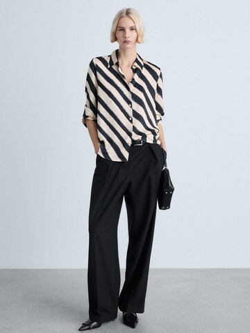 MANGO Blouse 'IDEALE' in Grey