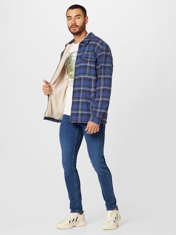 TOM TAILOR DENIM Between-Season Jacket in Blue