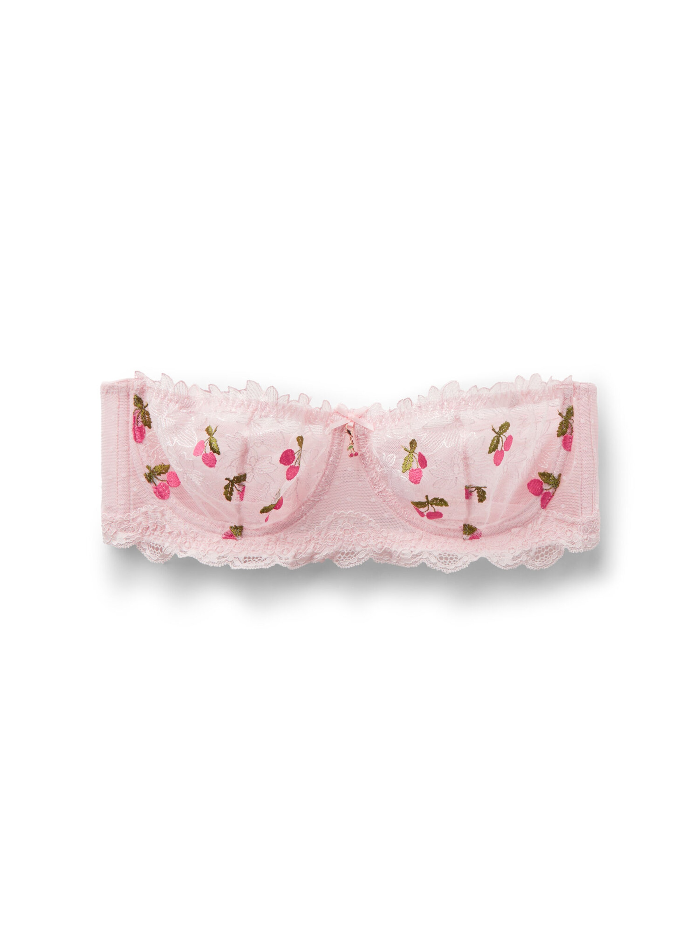 INTIMISSIMI Bandeau Bra 'Cherry Baby' in Pink: front