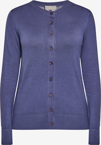 RISA Neuletakki värissä sininen: etupuoli