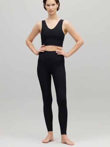 Hey Honey Skinny Leggings 'Ribbed' in Schwarz