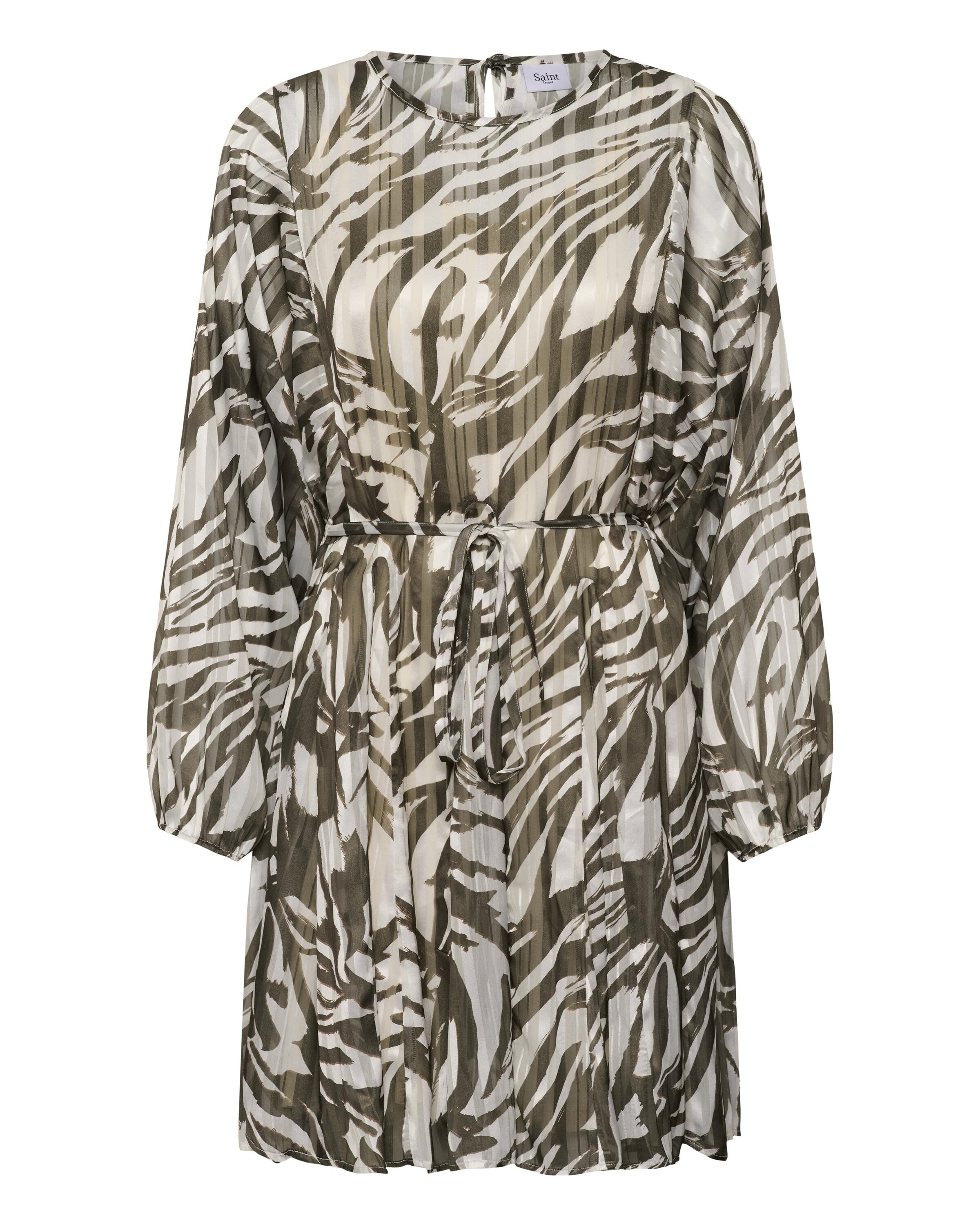 SAINT TROPEZ Jurk 'SZRipley' in Groen: voorkant