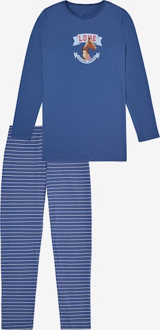 Pyjama ' Horse World ' SCHIESSER en bleu : devant