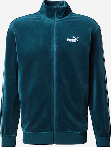 PUMA Кофта на молнии 'ESS' в Зеленый: спереди