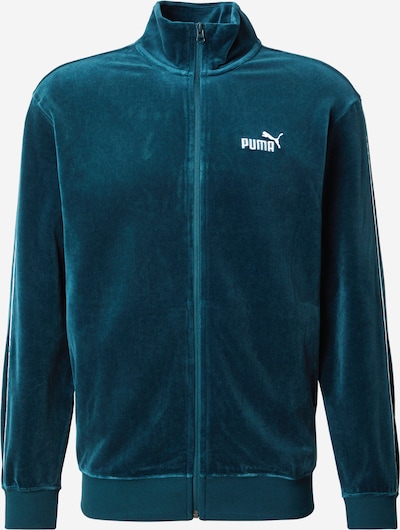 PUMA Gornji dio trenirke 'ESS' u smaragdno zelena / bijela, Pregled proizvoda