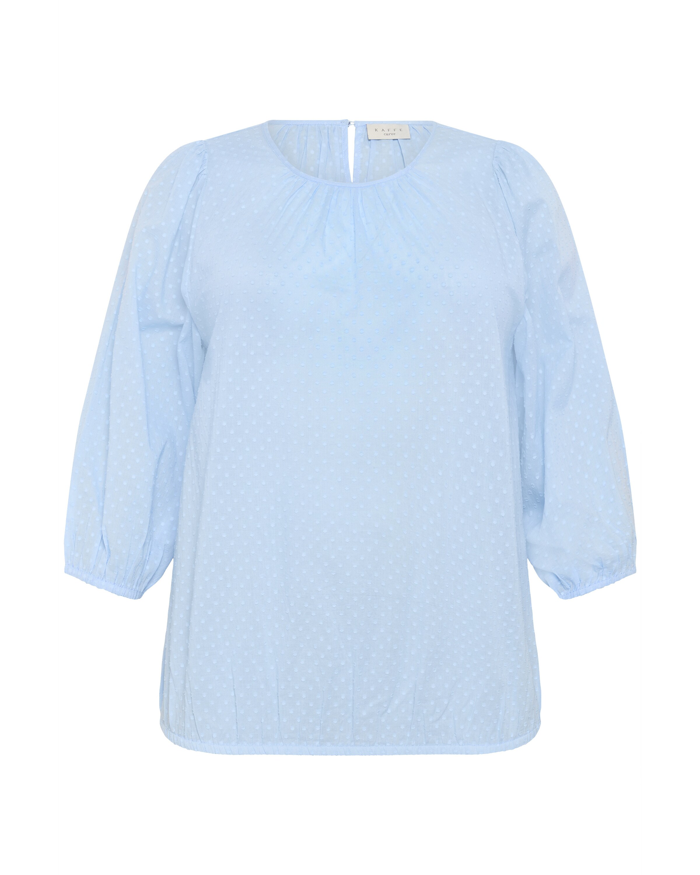 KAFFE CURVE Bluse 'Rory' in Blau: Vorderseite