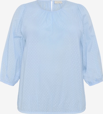 KAFFE CURVE Bluse 'Rory' in Blau: Vorderseite
