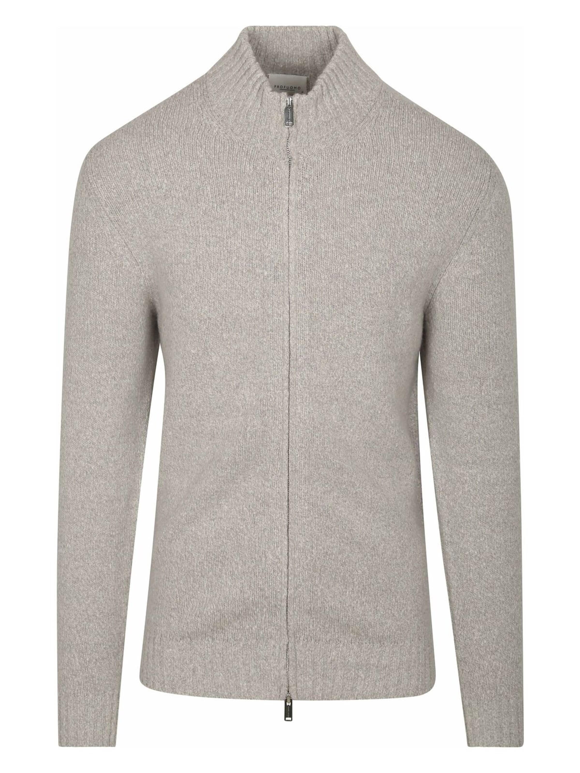 Profuomo Strickjacke‌‌‌‌‌‌‌‌ in Grau: Vorderseite