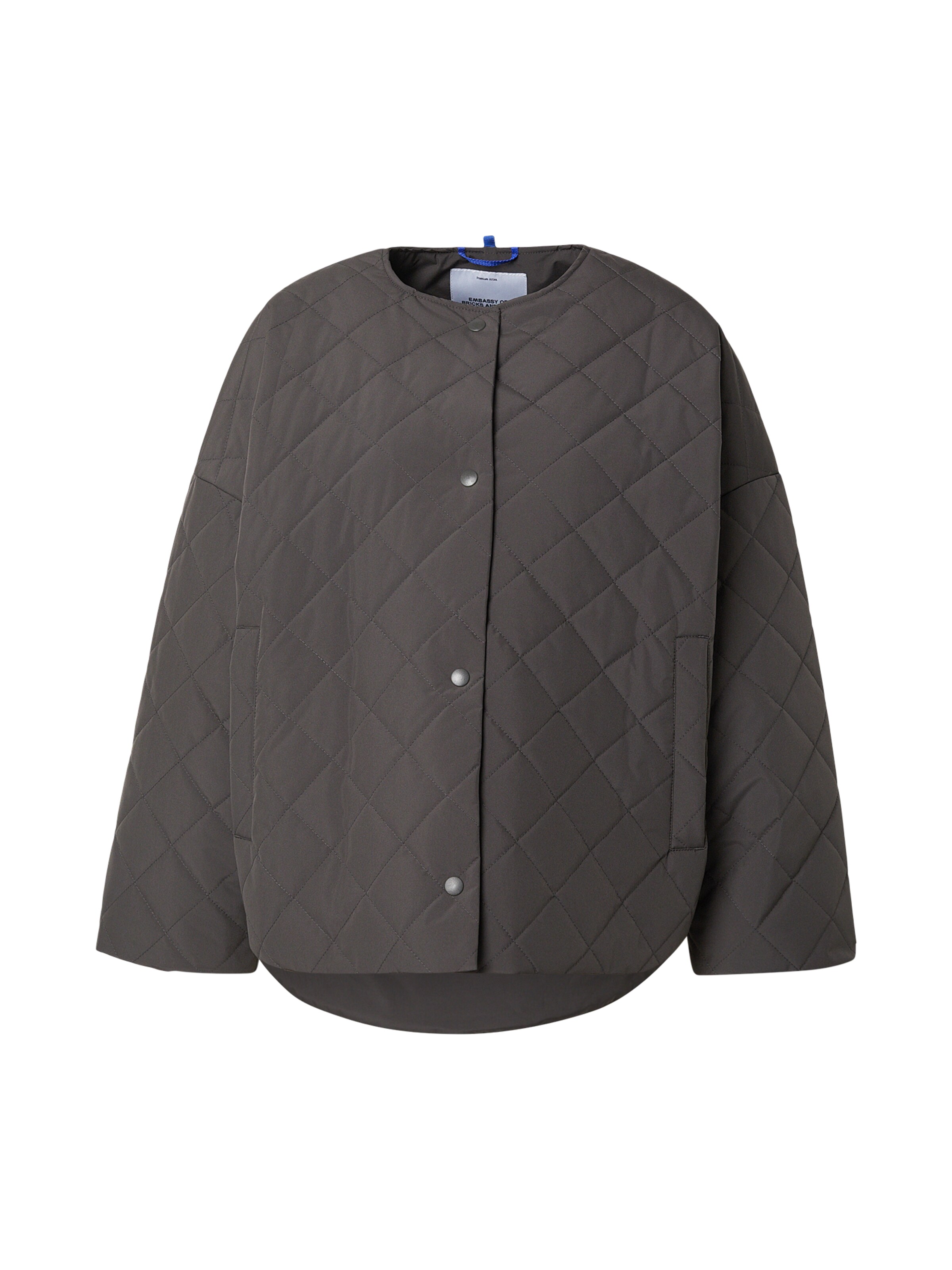 Geacă de primăvară-toamnă 'Mona' de la Embassy of Bricks and Logs pe negru: față