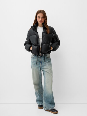 Veste mi-saison Bershka en noir