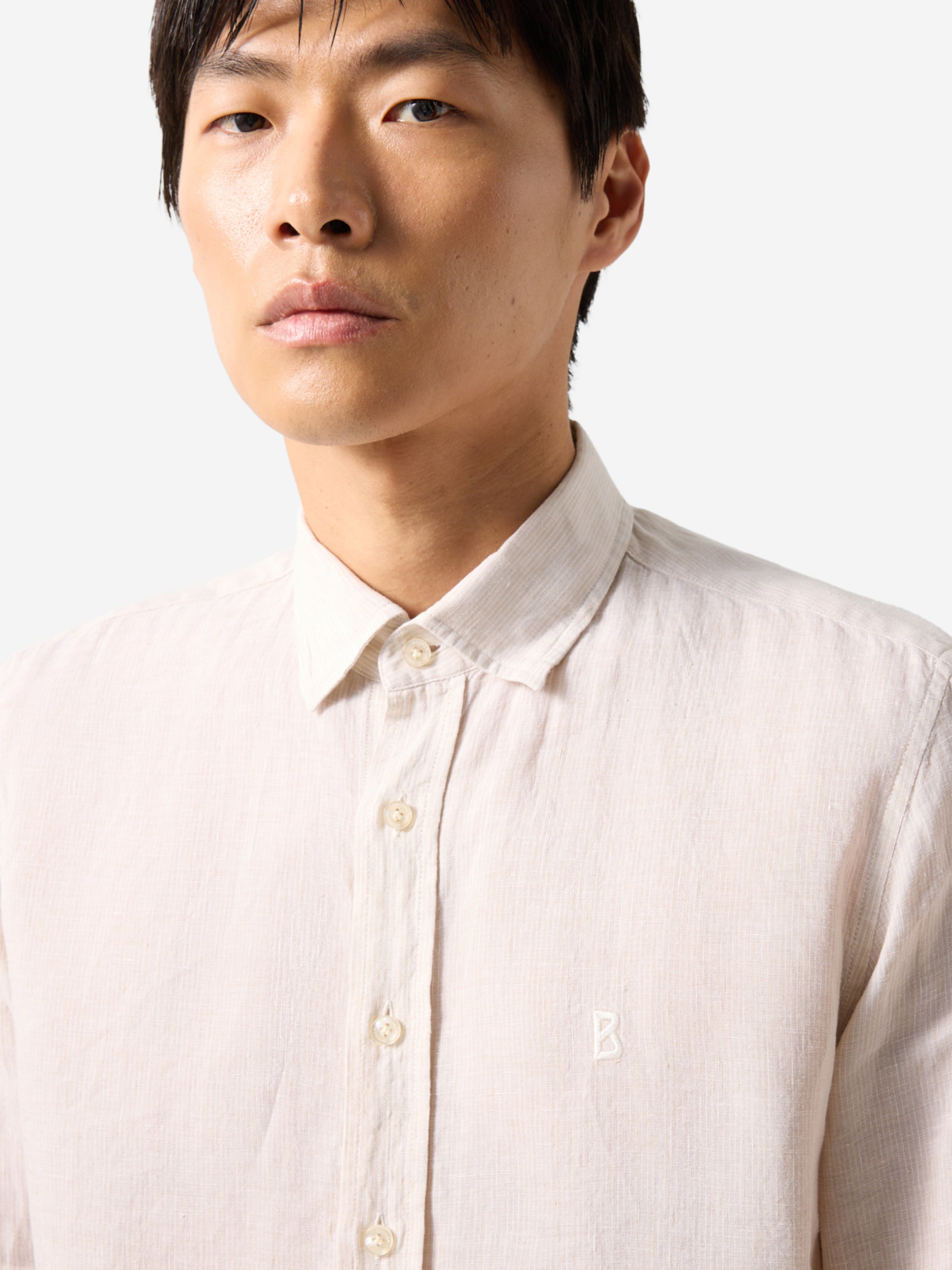 BOGNER Regular Fit Hemd 'Timi' in Beige