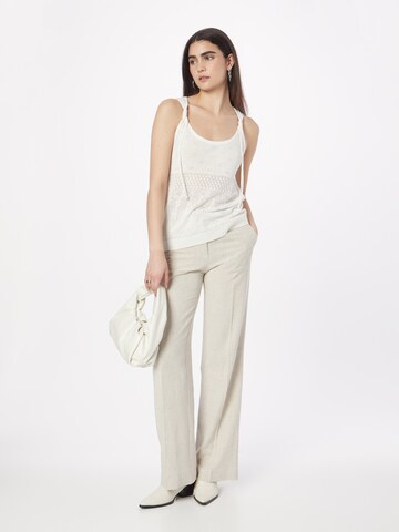 Top in maglia di Stefanel in bianco