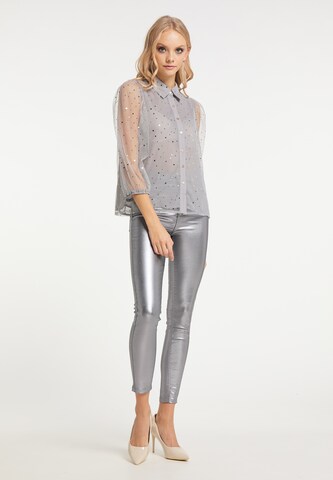 myMo at night Blouse in Lila