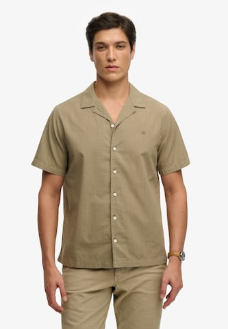 Fit confort Chemise 'Cabana' Superdry & Co en vert : devant