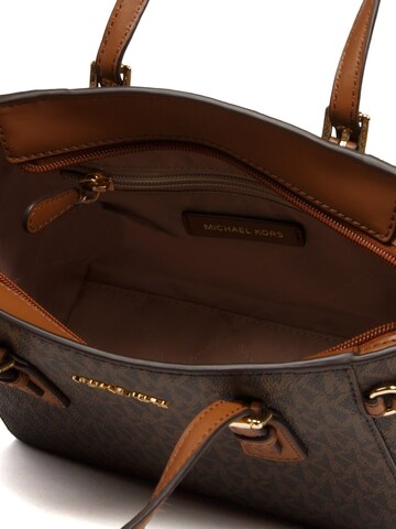 Michael Kors - Bolso de mano 'Voyager Extra-Small Convertible Top-Zip Tote' en marrón