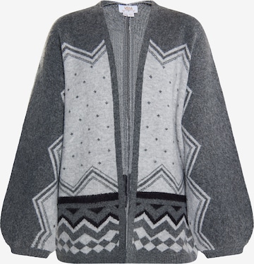 usha FESTIVAL Knit Cardigan in Grey: front