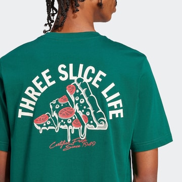ADIDAS SPORTSWEAR Λειτουργικό μπλουζάκι 'Lounge Pizza' σε πράσινο