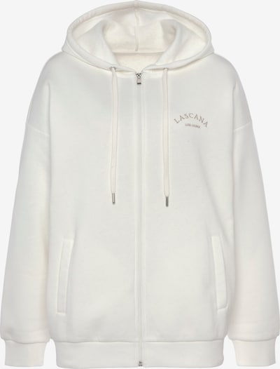 LASCANA Sweat jacket in White, Item view