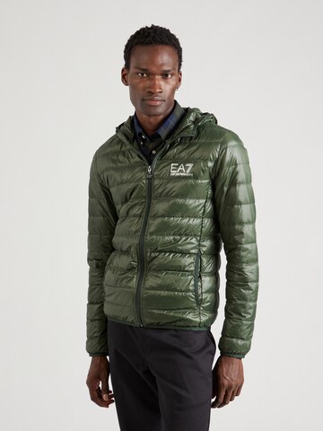 EA7 Emporio Armani Winter Jacket in Green: front