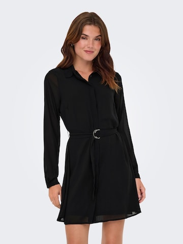 Robe-chemise 'STAR' ONLY en noir : devant