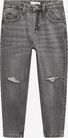 MANGO KIDS Дънки Tapered Leg Дънки 'Dad' в сиво: отпред