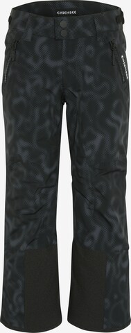 CHIEMSEE Regular Workout Pants in Black: front