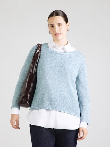 Pull-over 'CARGEENA' ONLY Carmakoma en bleu : devant