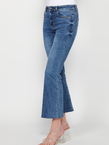 KOROSHI Flared Jeans in Blauw