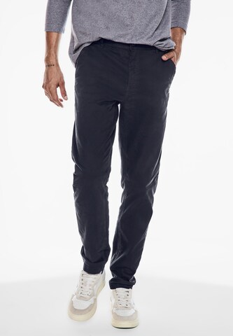 Street One MEN Slim fit Chino Pants in Blue: front