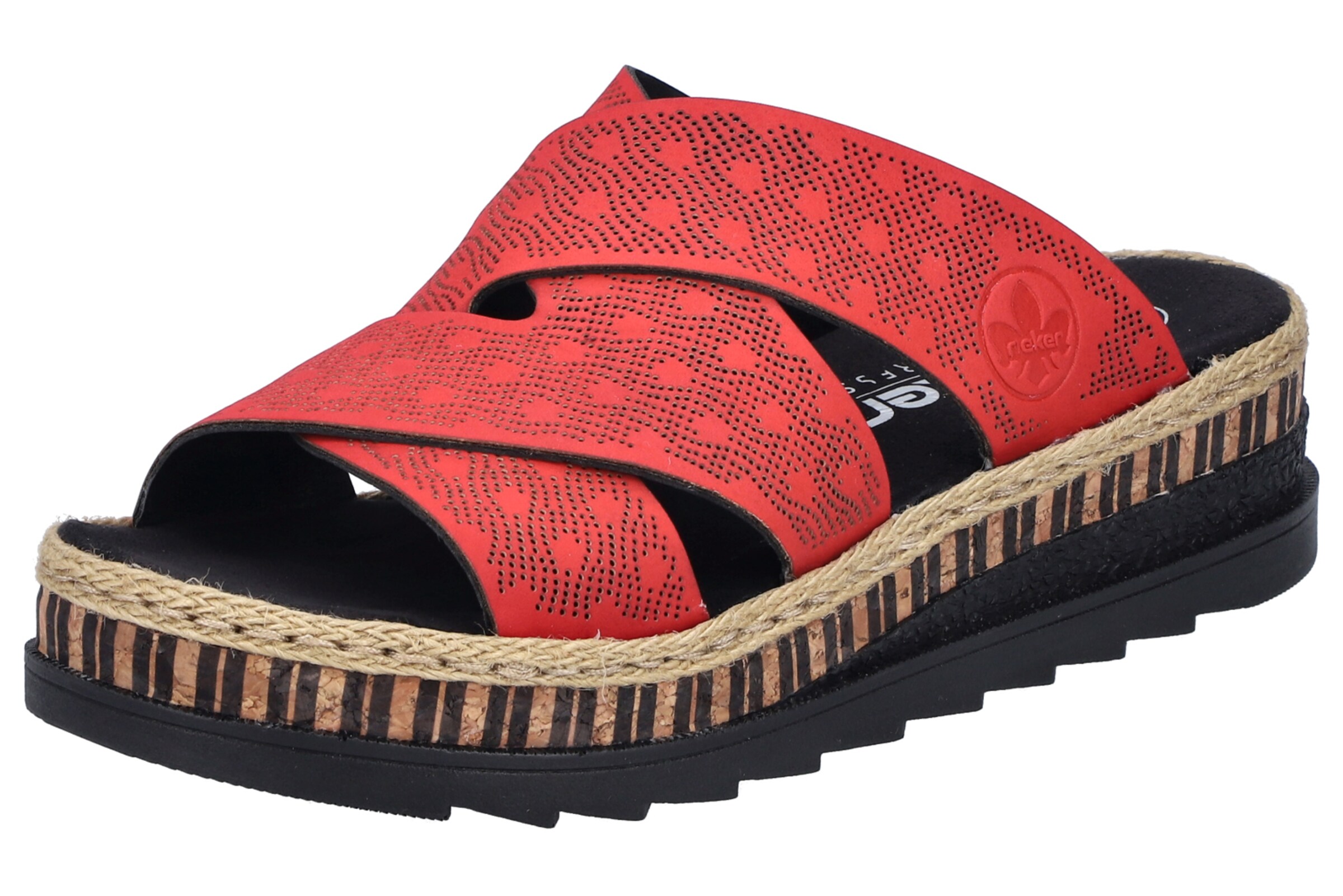 Mule 'V7970' Rieker en rouge : devant