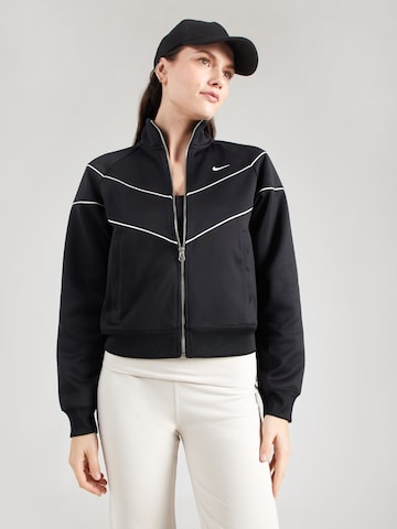 Nike Sportswear Ζακέτα φούτερ σε μαύρο: μπροστά