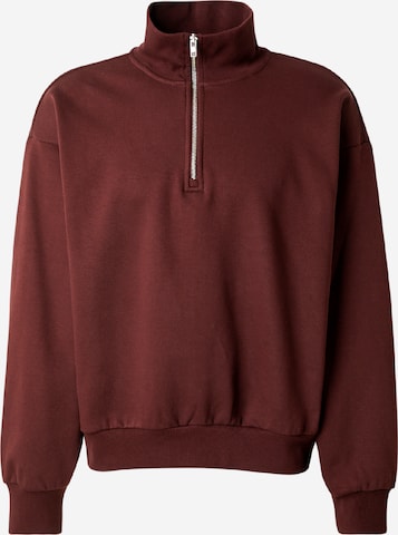 Sweat-shirt WEEKDAY en rouge : devant