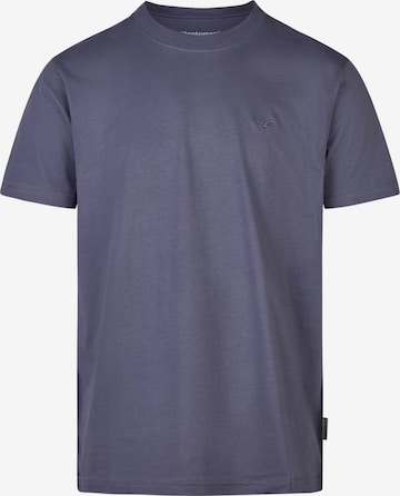 Cleptomanicx Shirt 'Ligull Stripe' in Blue: front