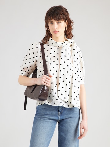 Lindex - Blusa 'Darcy' en blanco: frente
