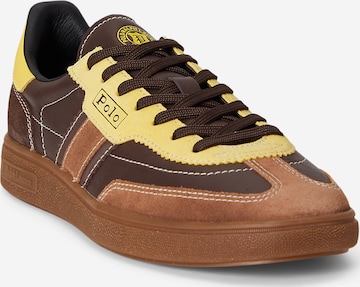 Baskets basses 'BEDFORD' Polo Ralph Lauren en marron : devant
