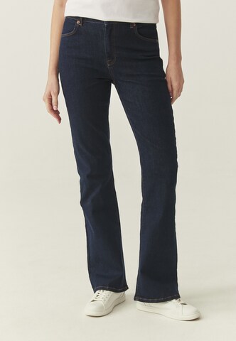 TATUUM Bootcut Hlače | modra barva: sprednja stran