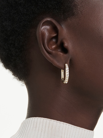 Swarovski - Pendientes en oro: frente