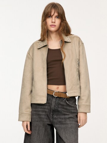 Pull&Bear Kurtka przejściowa w kolorze brązowy: przód