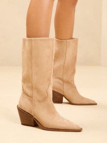 Bottes de cowboy Lipsy en beige