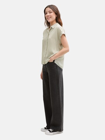 TOM TAILOR DENIM Bluse in Grün
